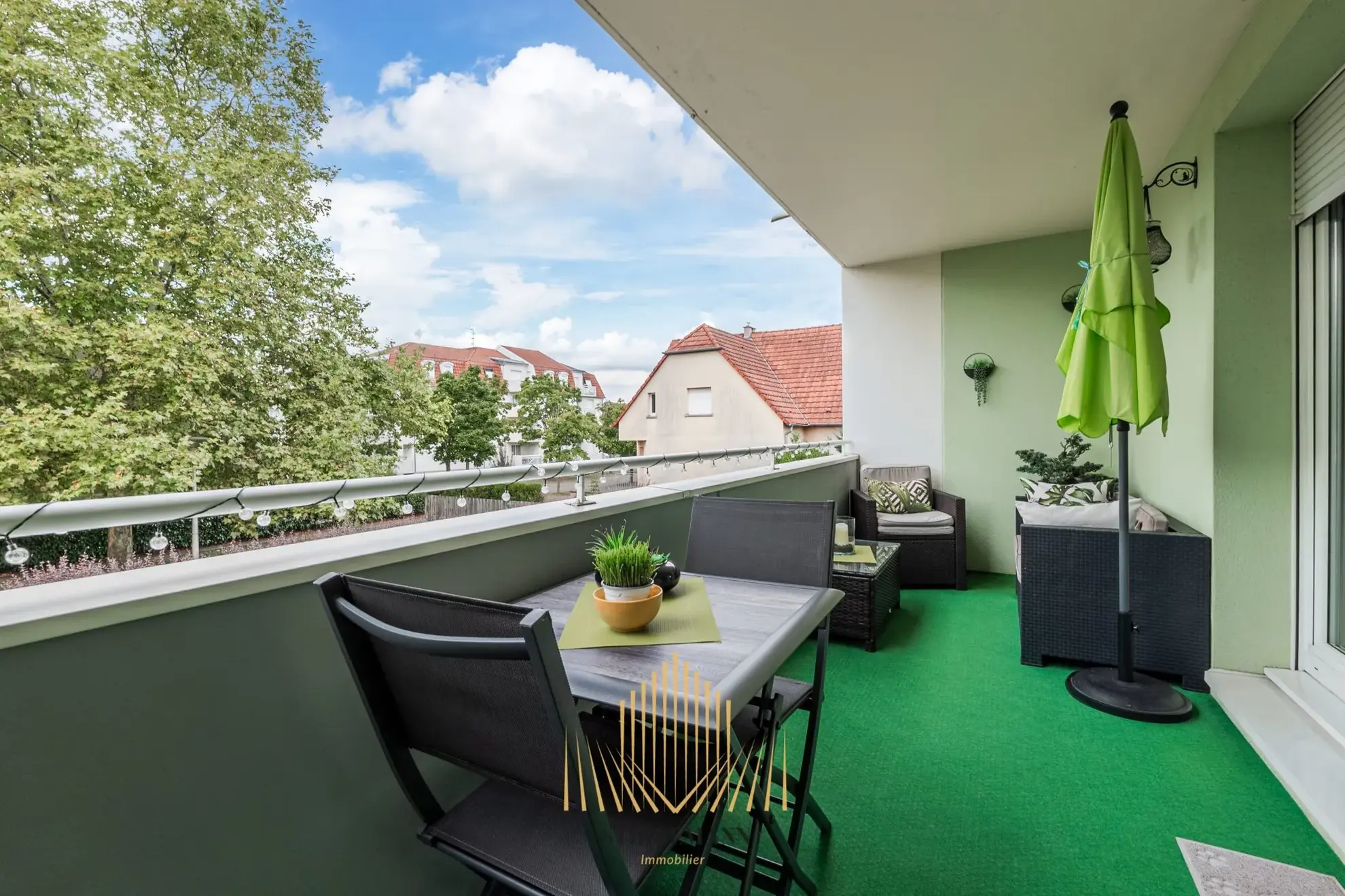Appartement F2 à vendre à Haguenau proche du centre hospitalier avec terrasse et garage 
