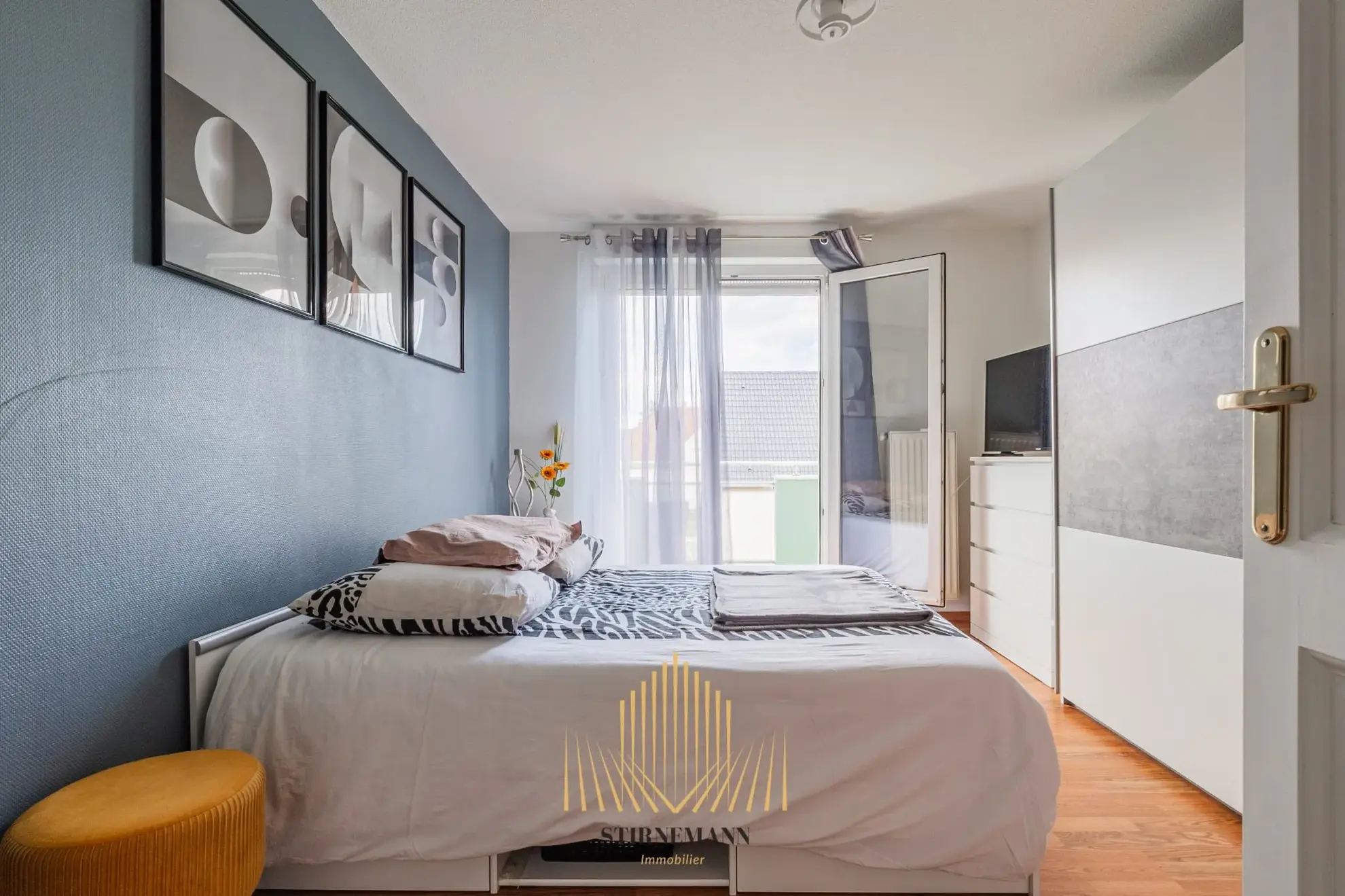 Appartement F2 à vendre à Haguenau proche du centre hospitalier avec terrasse et garage 
