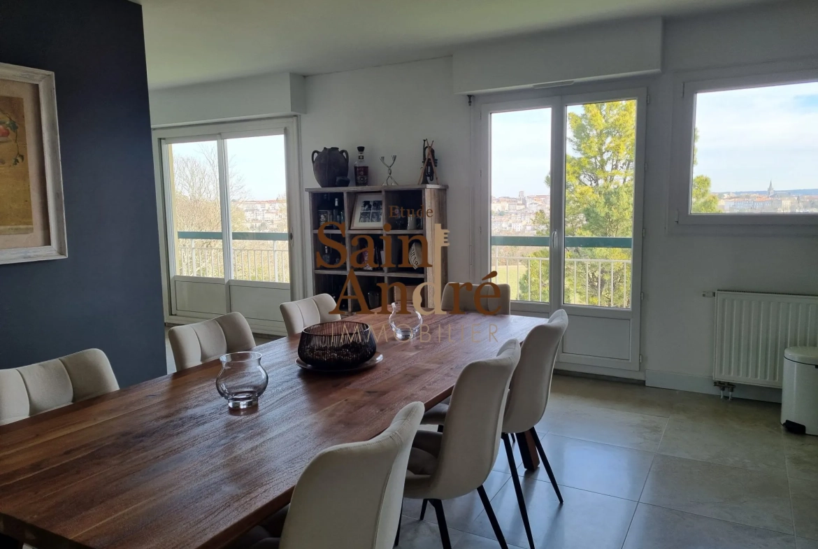 Appartement rénové situé à Angoulême avec vue, parking et cave 