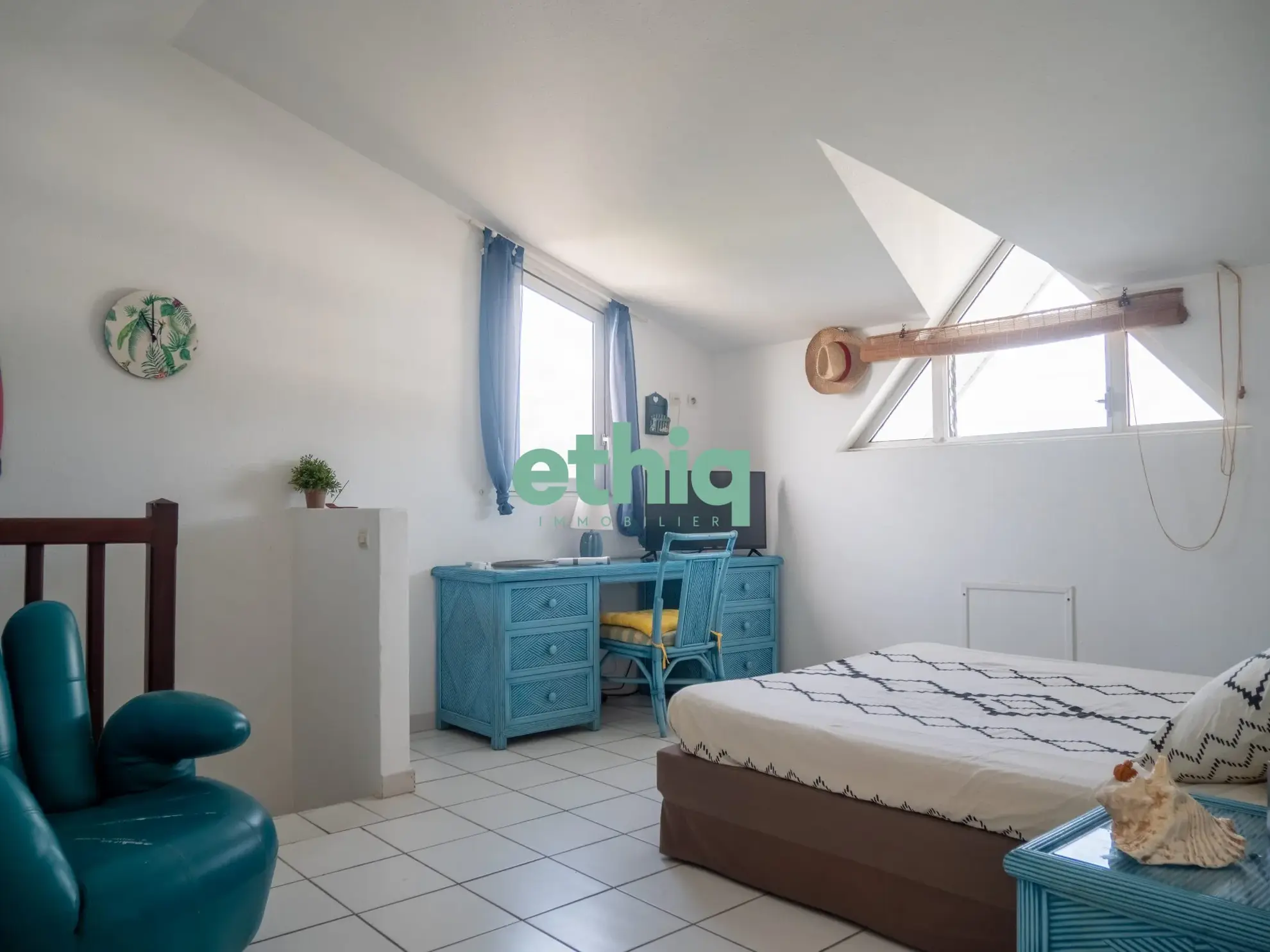 Appartement T1 avec vue mer à vendre au Gosier, résidence Yucca 