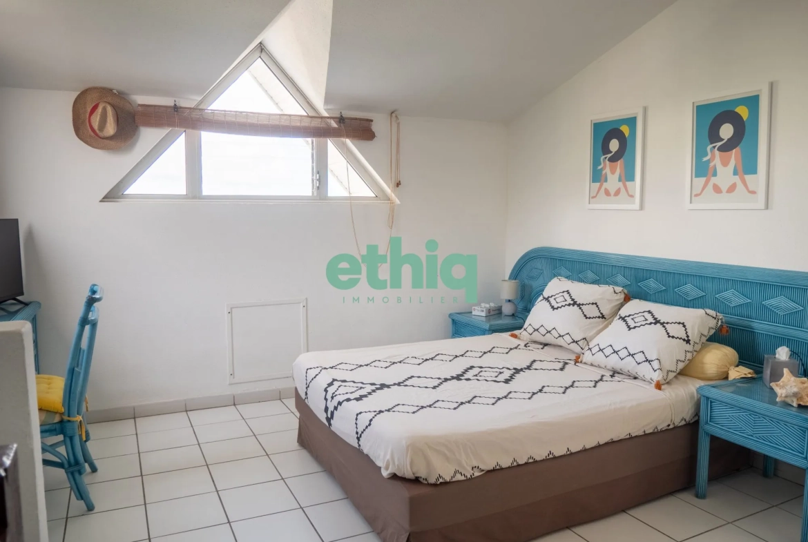 Appartement T1 avec vue mer à vendre au Gosier, résidence Yucca 