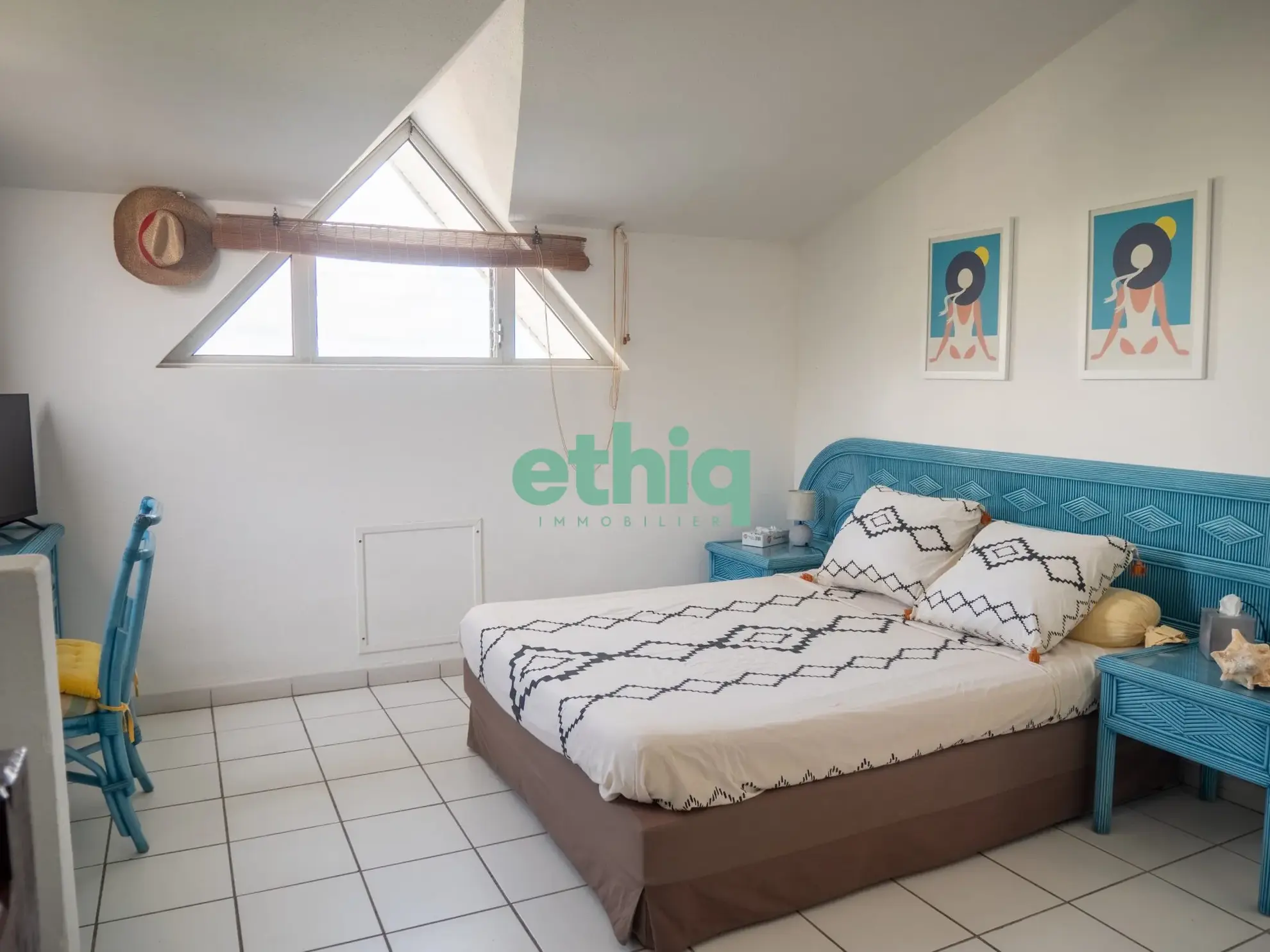 Appartement T1 avec vue mer à vendre au Gosier, résidence Yucca 