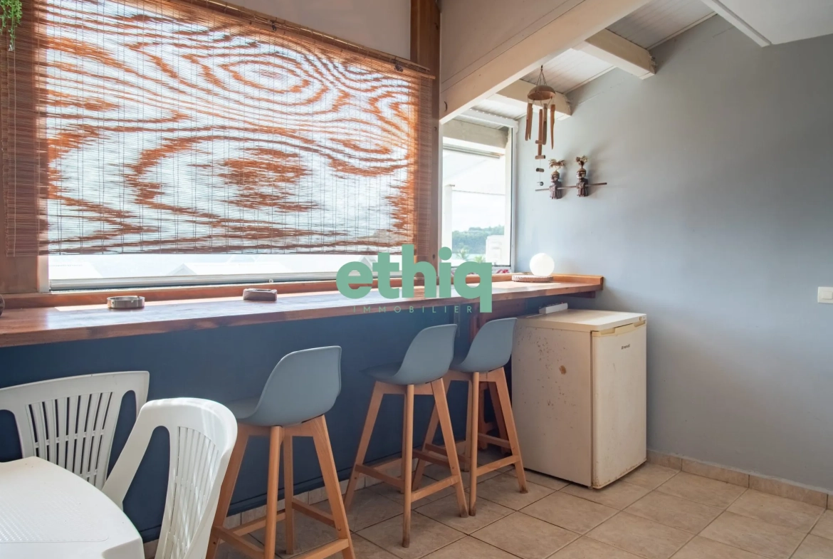 Appartement T1 avec vue mer à vendre au Gosier, résidence Yucca 