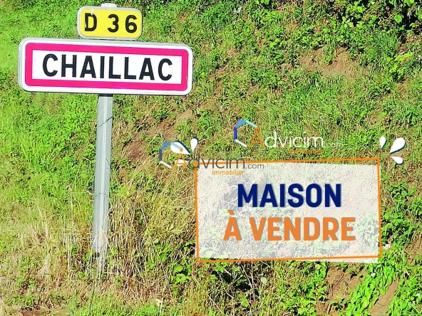 Maison à vendre à Chaillac de 127m² avec sous-sol et proximité du bourg