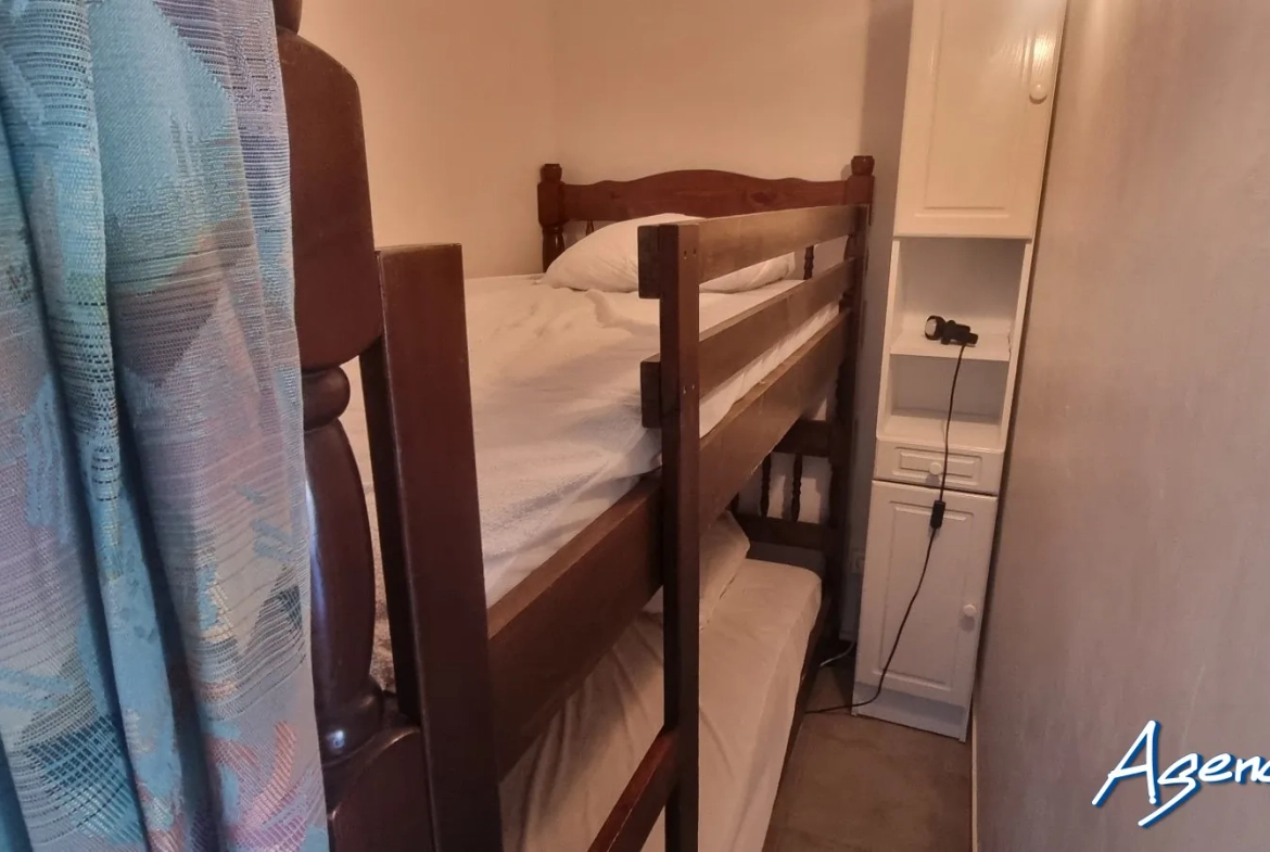 Appartement T2 meublé de 25 m² à Saint-Pierre-la-mer – Prix compétitif 