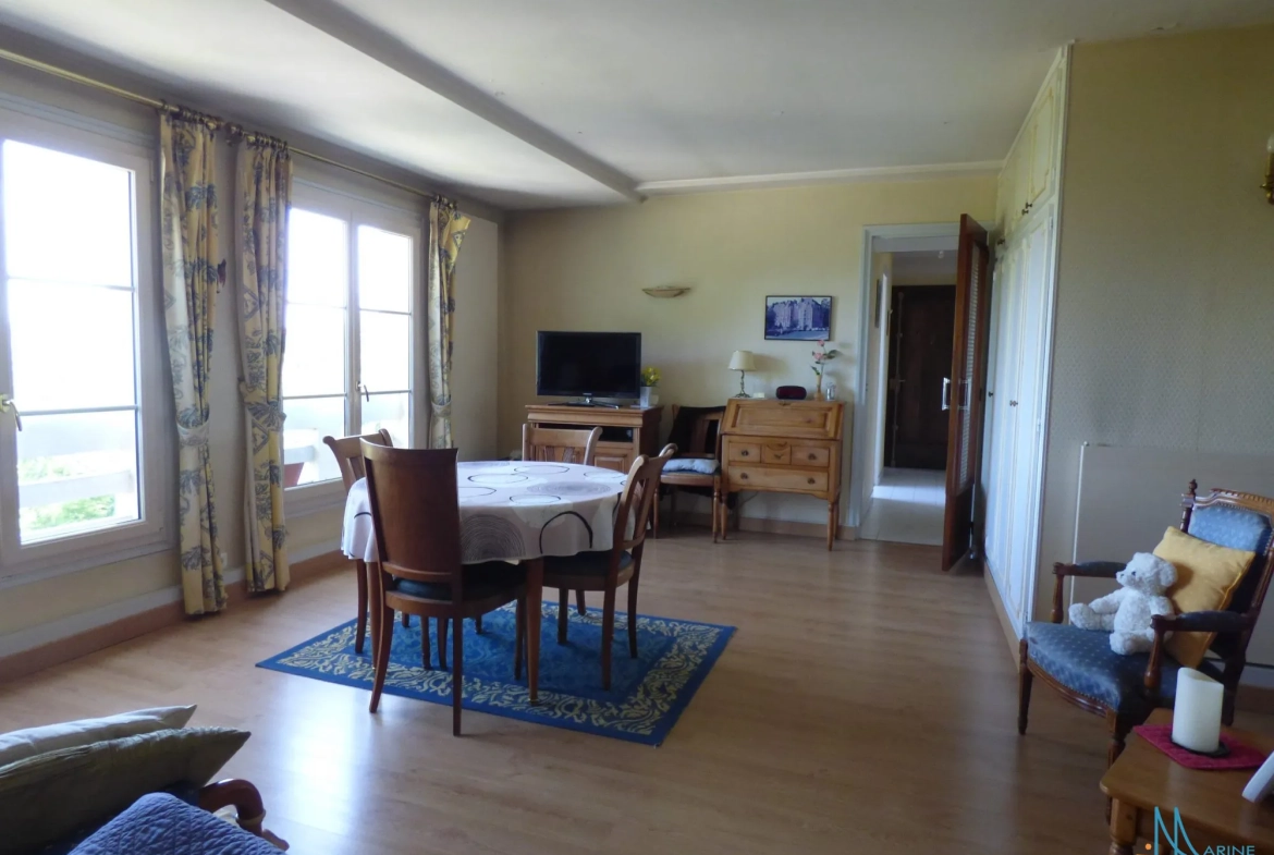 Appartement 3 pièces lumineux proche Dieppe avec garage et cave 