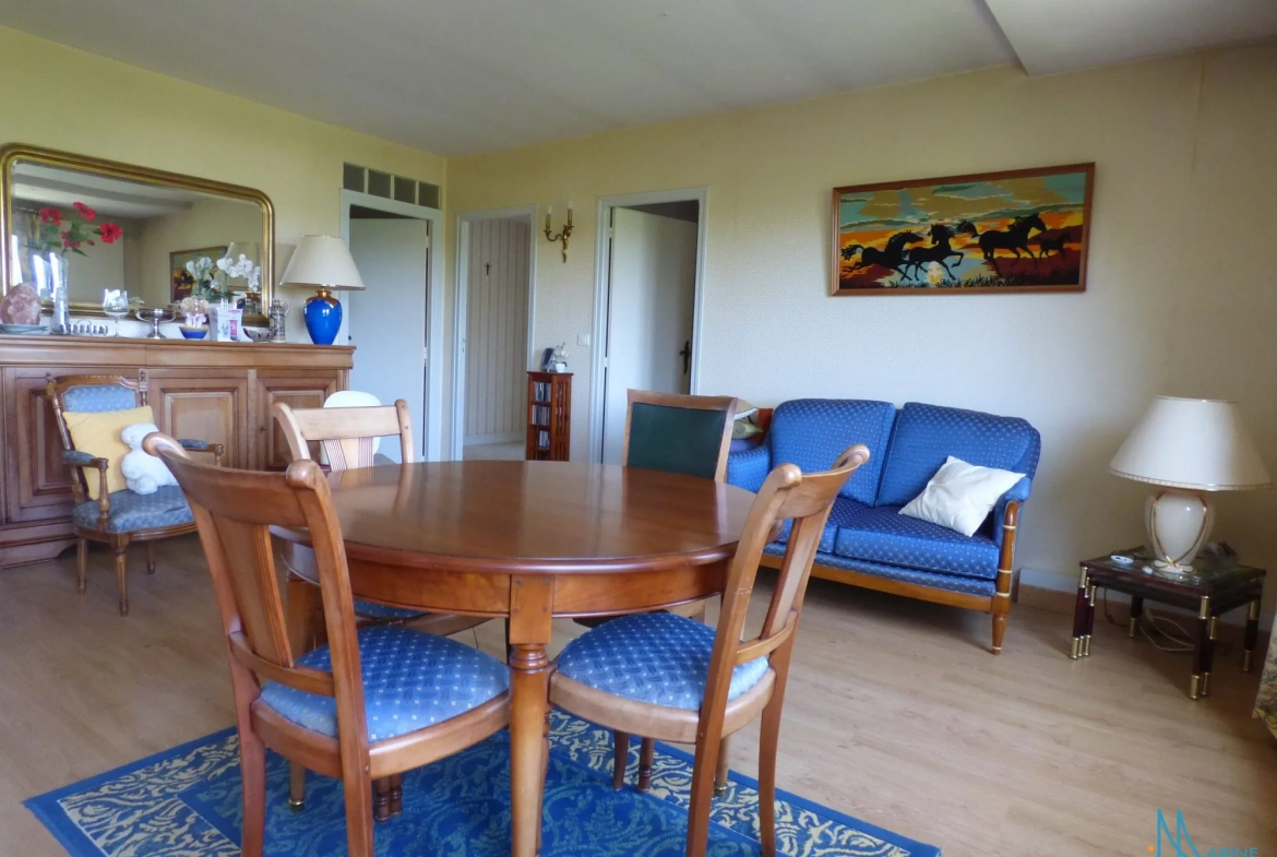 Appartement 3 pièces lumineux proche Dieppe avec garage et cave 