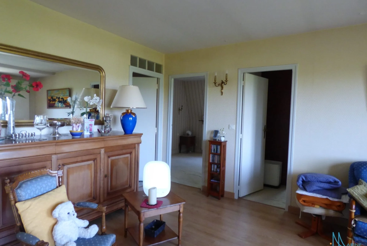 Appartement 3 pièces lumineux proche Dieppe avec garage et cave 