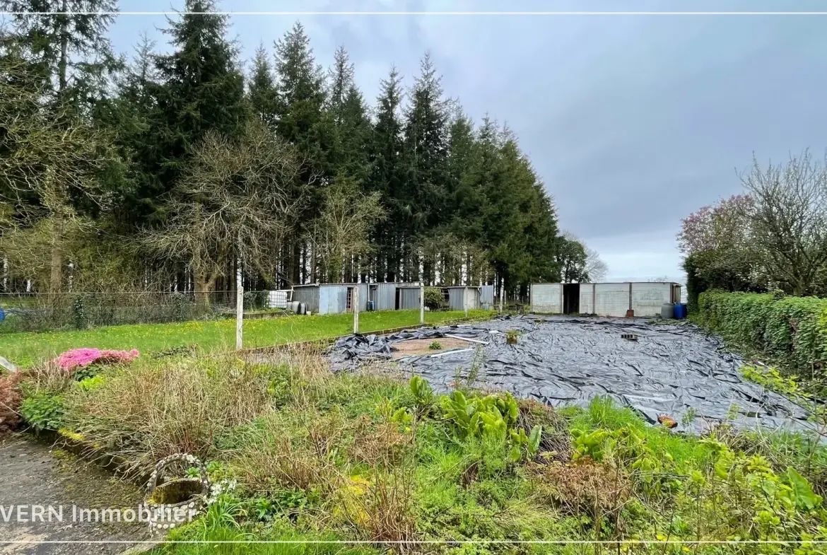 Maison à vendre à Le Croisty de 82 m² avec grand terrain et potentiel de rénovation 