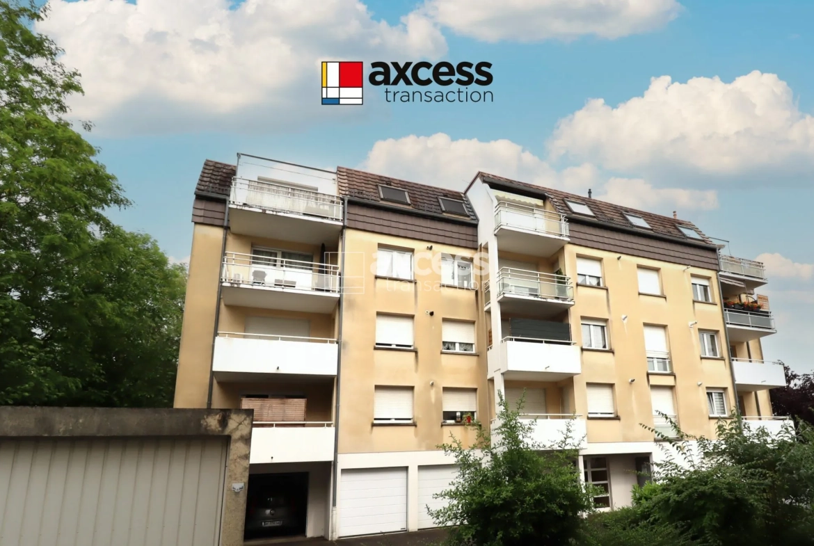 Bel appartement 3/4 pièces avec terrasse et garage à Soufflenheim 