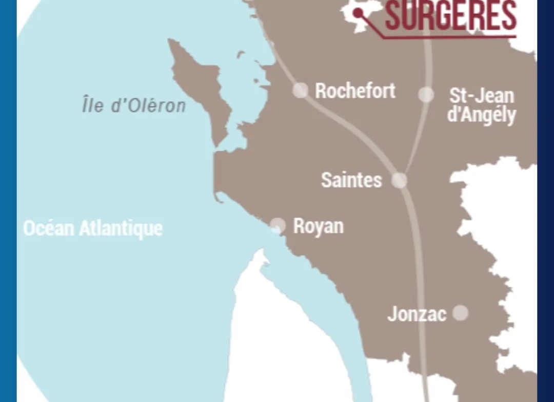 Terrain constructible de 501m² à Surgères - Lié à proximité du centre-ville 