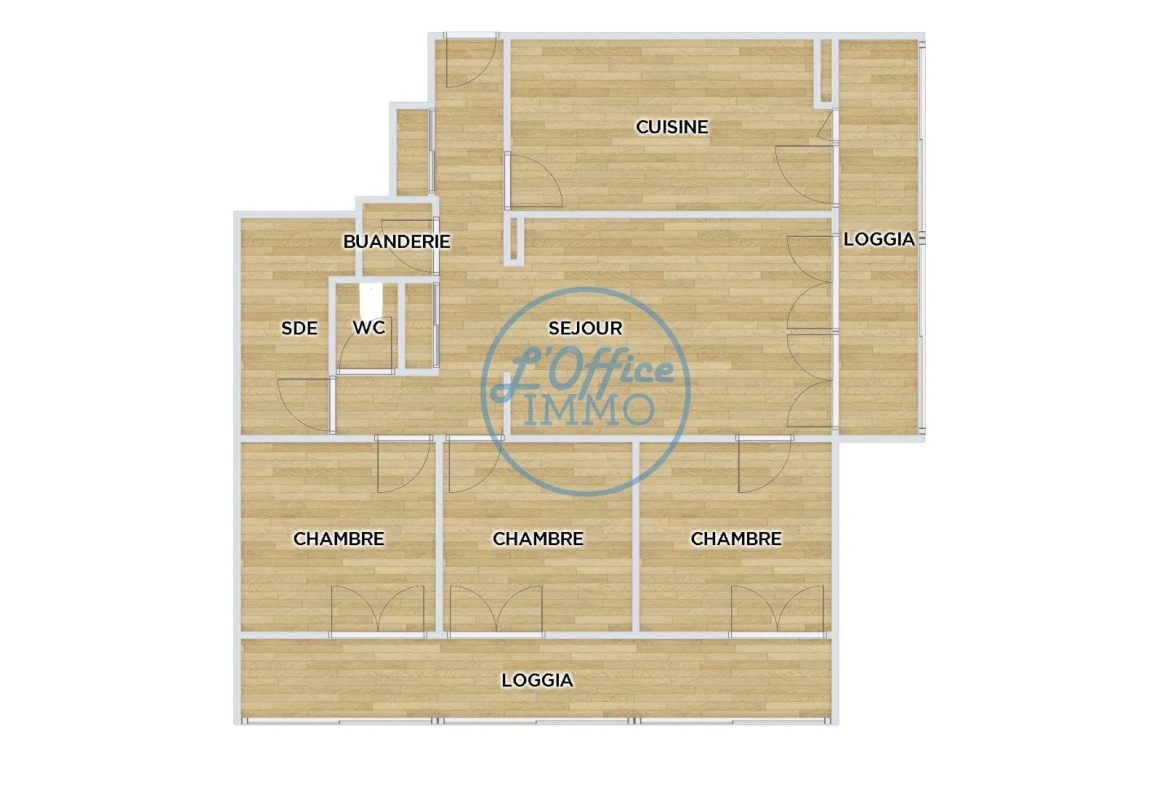 Appartement T4 de 70 m² avec loggia à Toulon - Résidence Sainte-Marie 