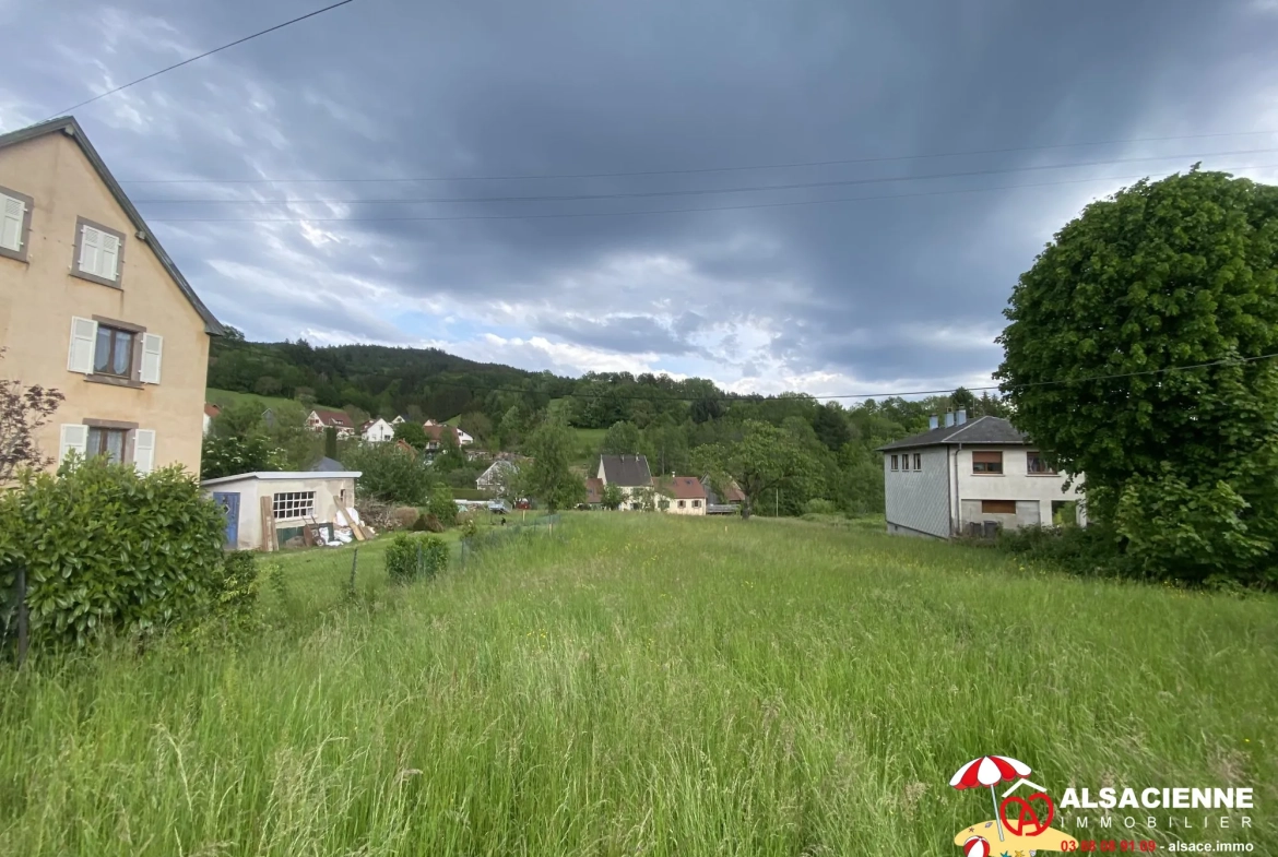 Terrain constructible de plus de 25 ares à Soulzeren près de Munster 