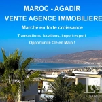 SARL, avec domiciliation et titre déposé Vente d'une SARL agence immobilière à Agadir – Opportunité à saisir