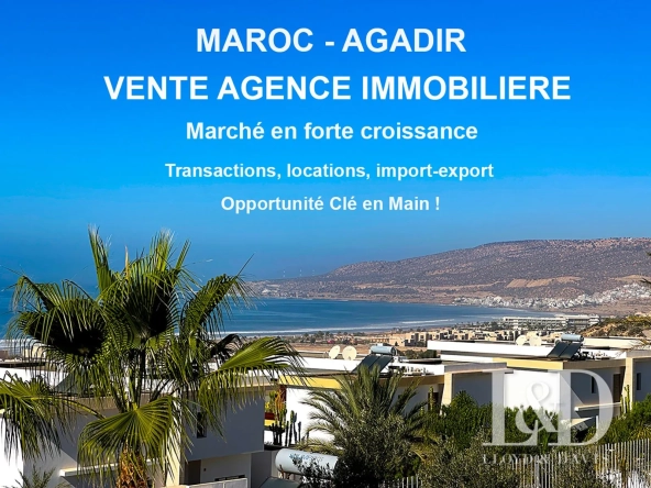 SARL, avec domiciliation et titre déposé Vente d'une SARL agence immobilière à Agadir – Opportunité à saisir