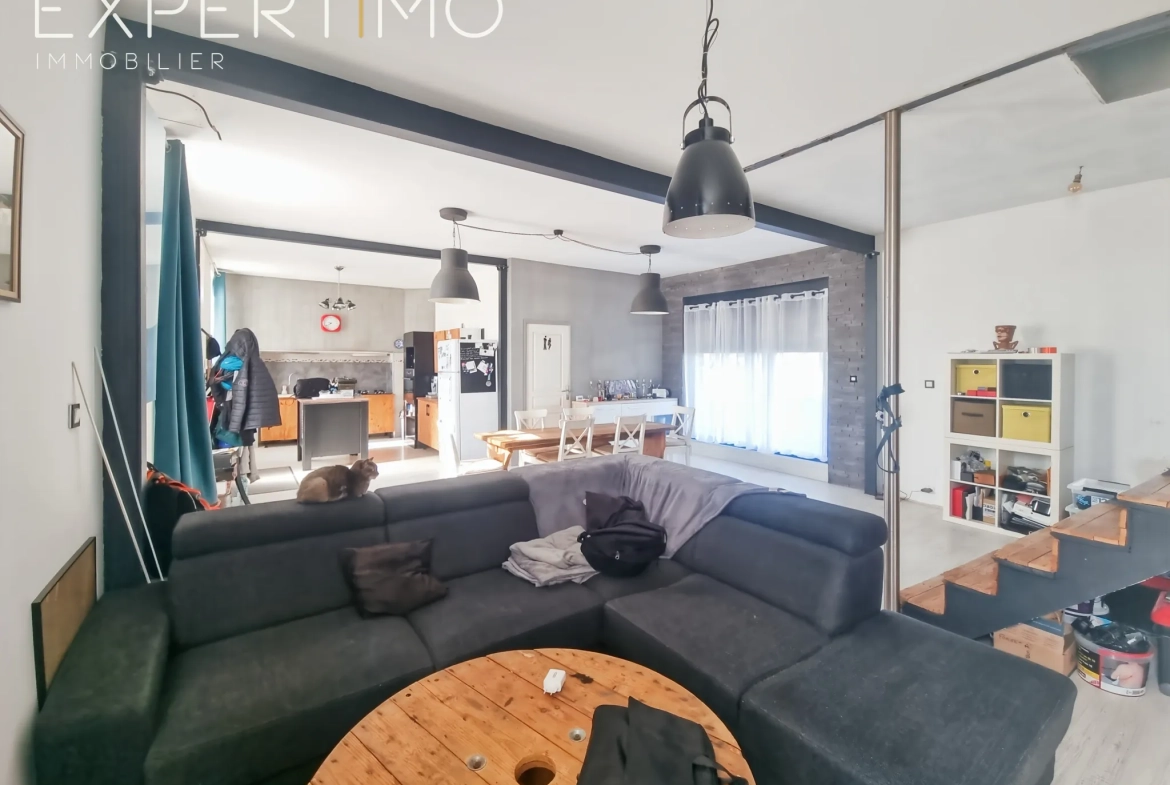 Maison à vendre à Woincourt - 110 m² avec 3 chambres et terrain clos de 2229 m² 