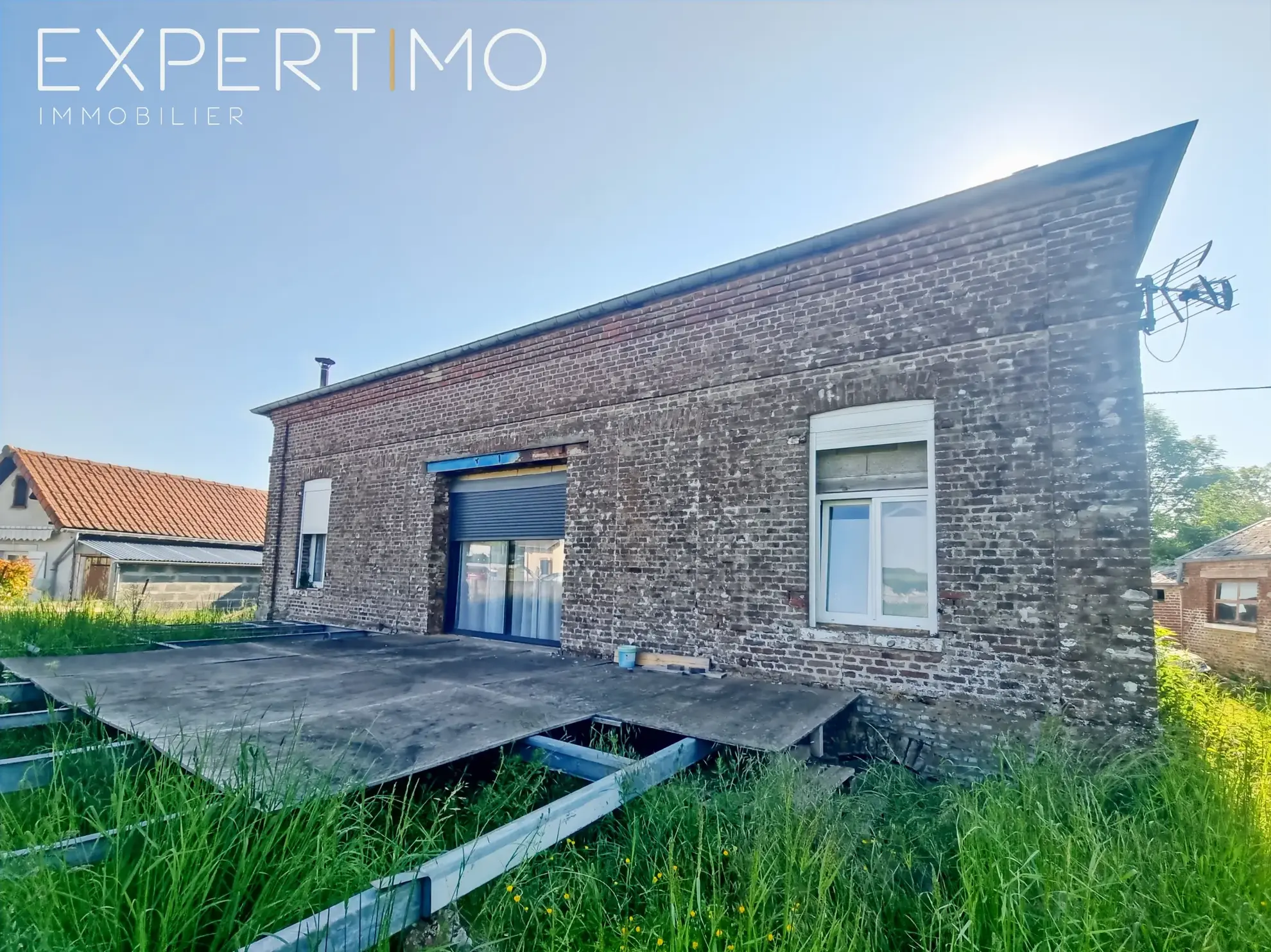 Maison à vendre à Woincourt - 110 m² avec 3 chambres et terrain clos de 2229 m² 