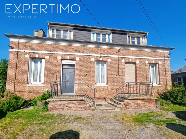 Maison à vendre à Woincourt - 110 m² avec 3 chambres et terrain clos de 2229 m²