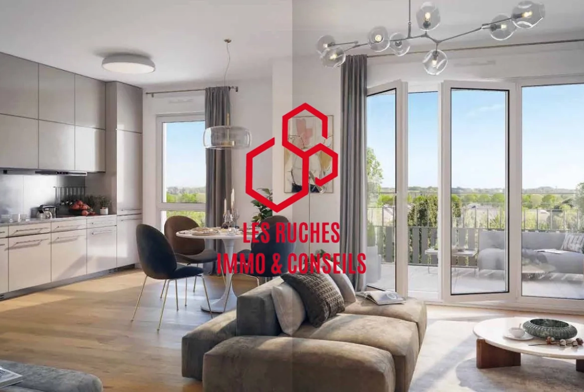 Appartement T2 à vendre à Cannes-Écluse avec balcon et environnement privilégié 