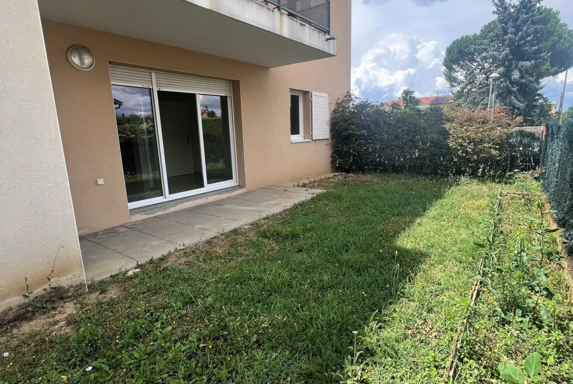 T2 en rez-de-jardin à vendre à Corbas – Résidence sécurisée et faibles charges 