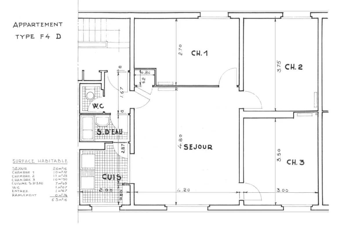 Appartement 4 pièces lumineux à Créteil, proximité métro et commerces 
