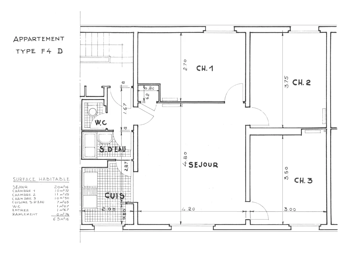 Appartement 4 pièces lumineux à Créteil, proximité métro et commerces 