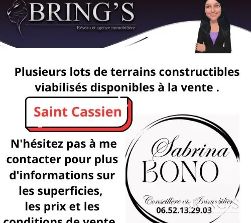 Terrain constructible de 800 m² à Saint-Cassien, idéal pour votre projet résidentiel en Isère