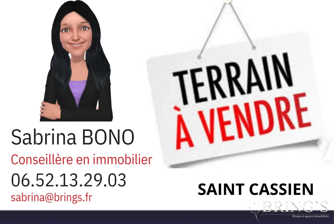 Terrain constructible de 800 m² à Saint-Cassien, idéal pour votre projet résidentiel en Isère 