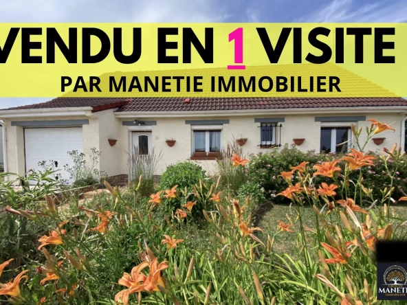 Maison individuelle de plain-pied à Croisilles avec terrasse et garage
