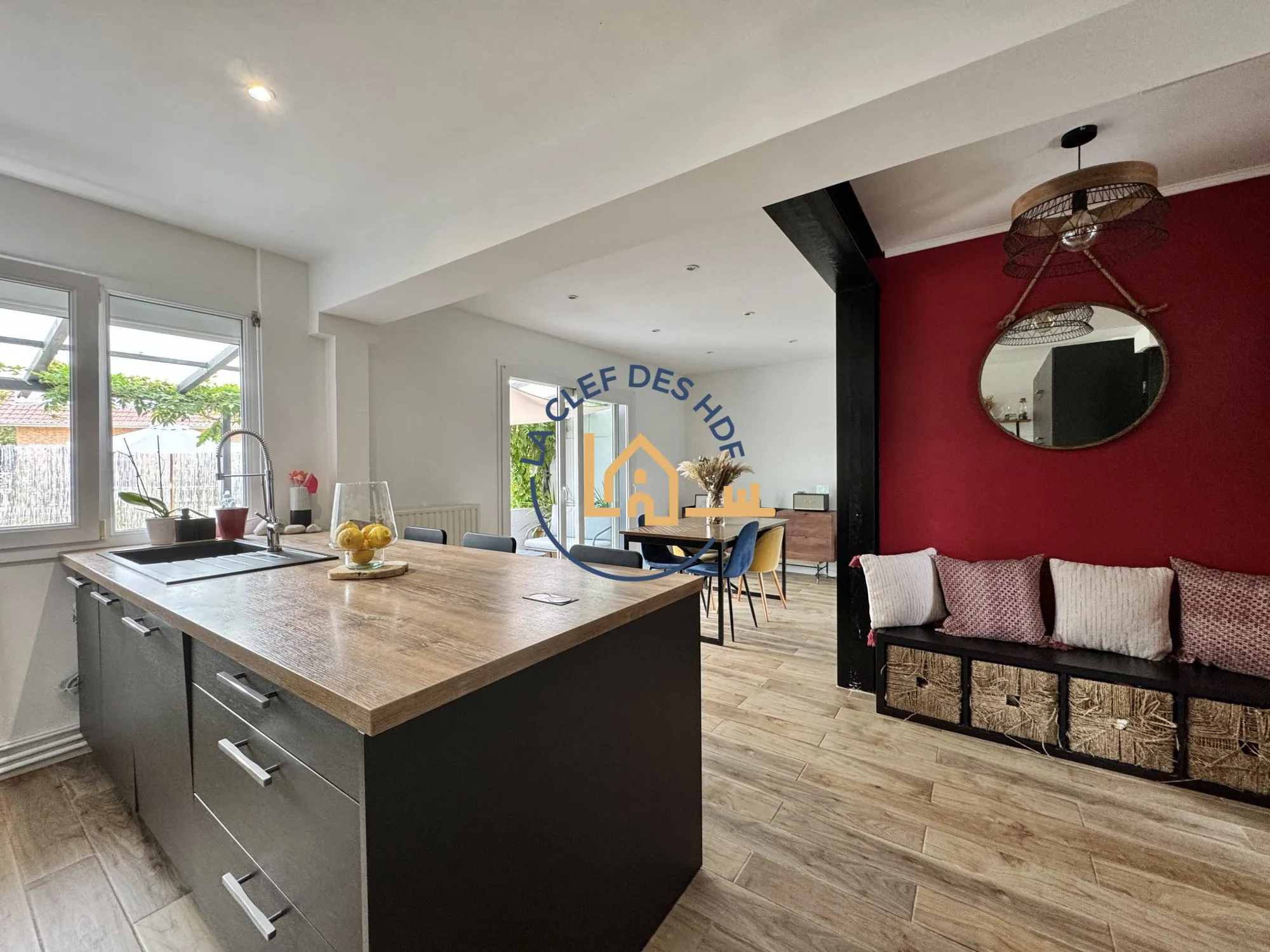 Maison à vendre à Noyelles-sous-Lens – 93,25 m², jardin, garage, 3 chambres 