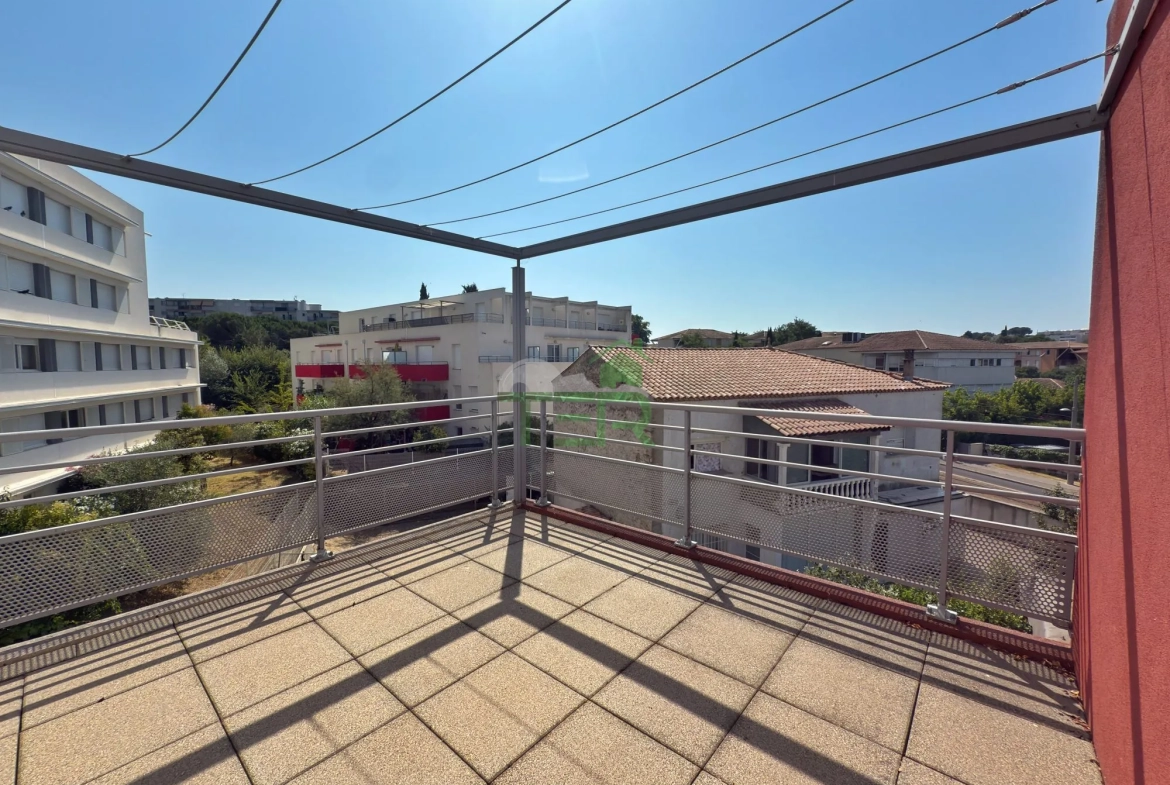 Appartement T3 avec 2 terrasses à Montpellier Cellenueve, proche Juvignac 