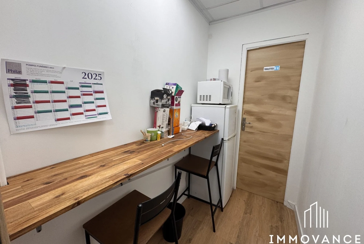 Local commercial rénové à Montpellier Ouest avec fort potentiel de développement 