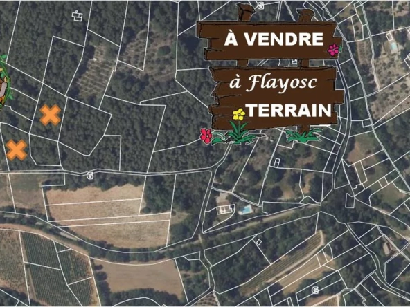 Lot de 2 terrains boisés non constructibles à Flayosc - Parcelles en zone agricole et naturelle