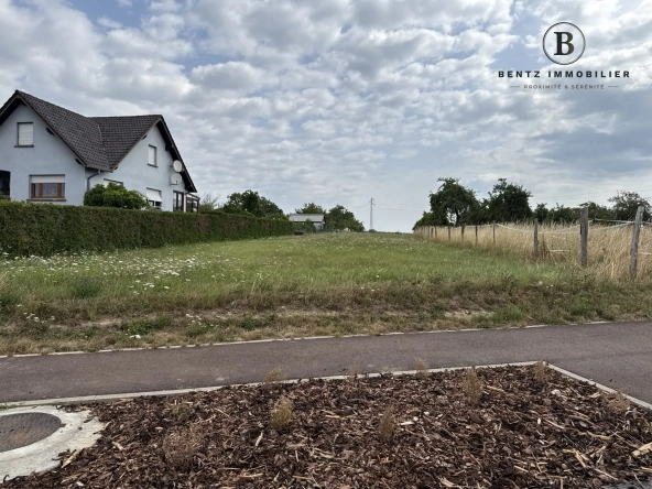Entrée parcelle rue de Durstel Terrain constructible de 24,05 ares à Asswiller, environnement calme et idéal pour votre projet immobilier