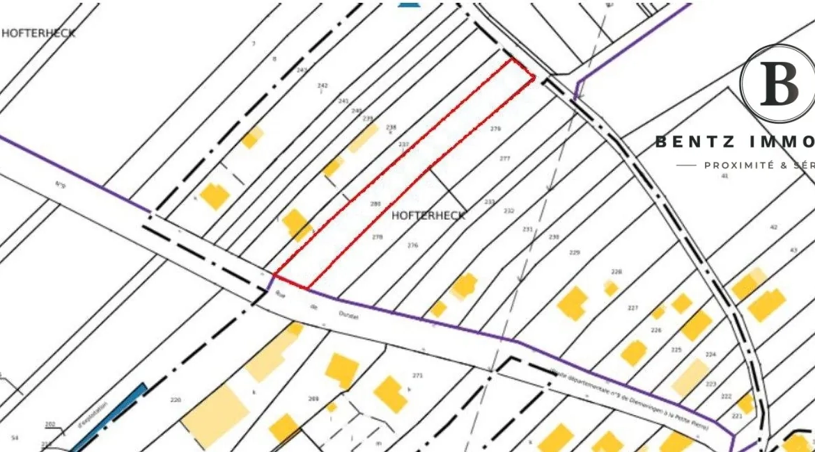 Terrain constructible de 24,05 ares à Asswiller, environnement calme et idéal pour votre projet immobilier 