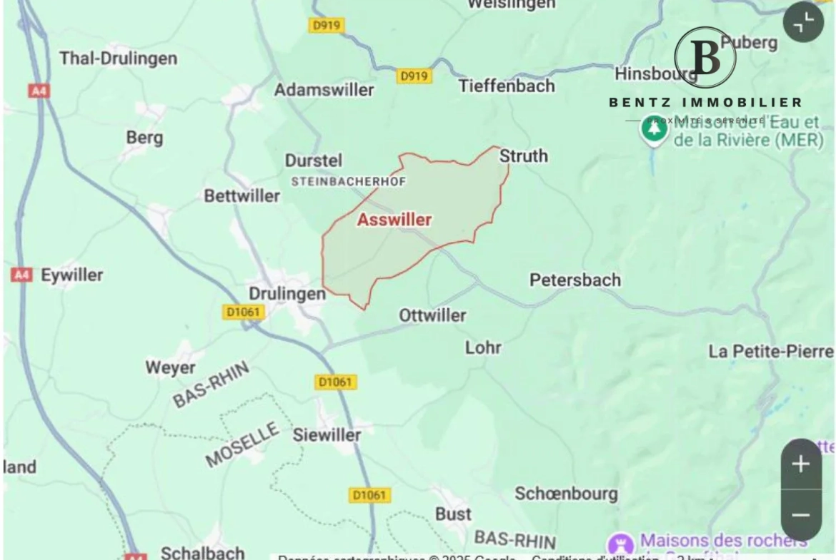 Terrain constructible de 24,05 ares à Asswiller, environnement calme et idéal pour votre projet immobilier 