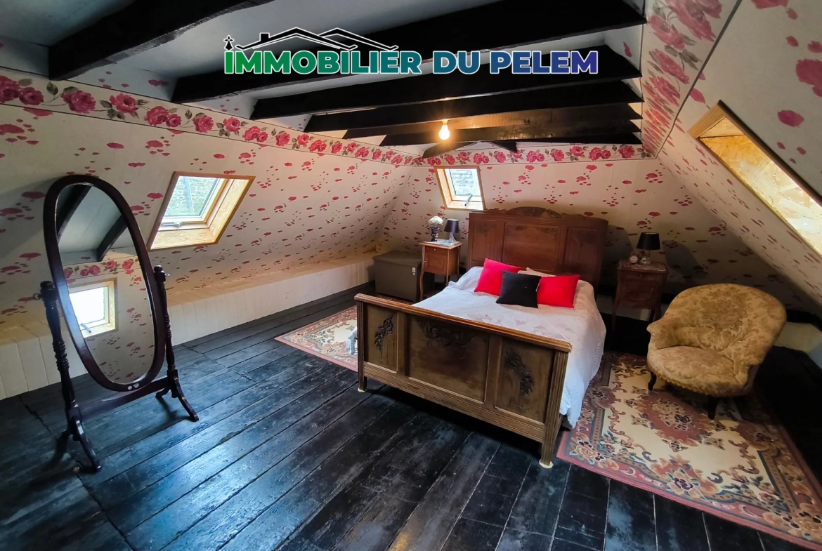 Maison de 81m² à Callac, centre-bourg - Résidence secondaire en Bretagne 