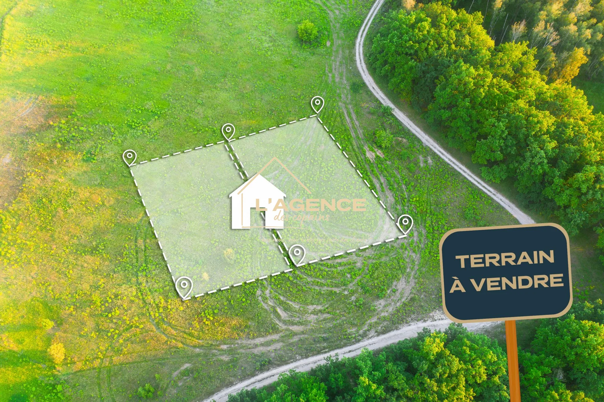 Terrains constructibles à vendre à Nieurlet - 865 m² chacun 