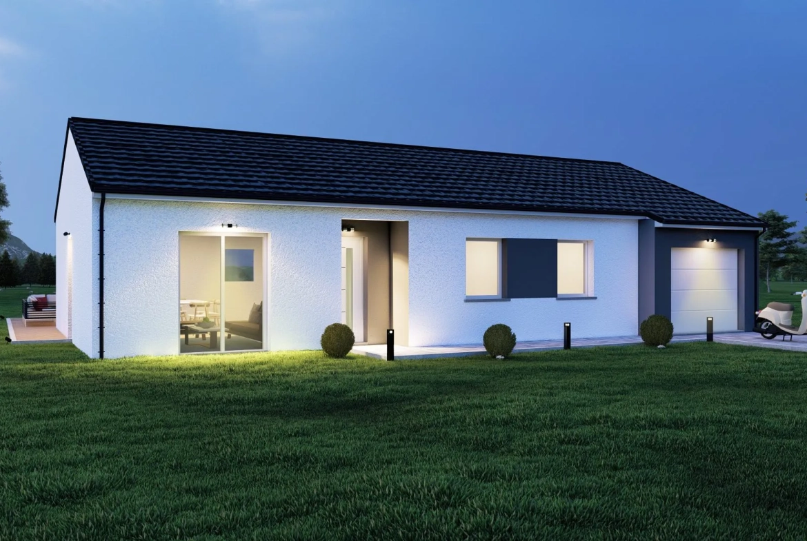 Maison neuve à construire à Contrexéville avec 3 chambres et garage 