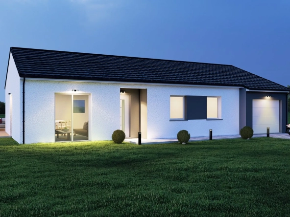 Maison neuve à construire à Contrexéville avec 3 chambres et garage