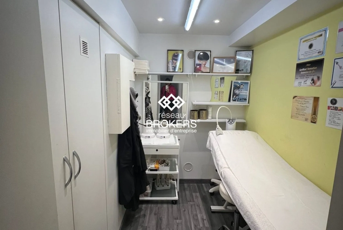 Institut de beauté et salon de coiffure à vendre à Nice, emplacement privilégié dans le Carré d'Or 