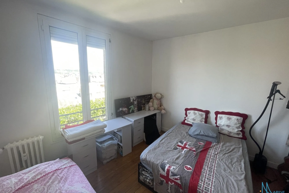 Appartement T3 à vendre au centre-ville de Dieppe avec balcon et cave 