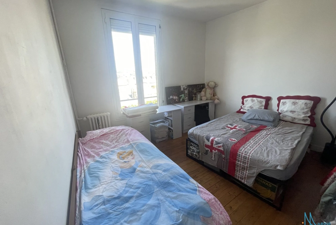Appartement T3 à vendre au centre-ville de Dieppe avec balcon et cave 