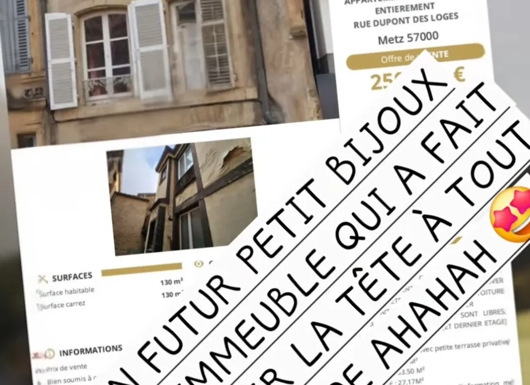 Immeuble de rapport à Metz avec 4 appartements à rénover 
