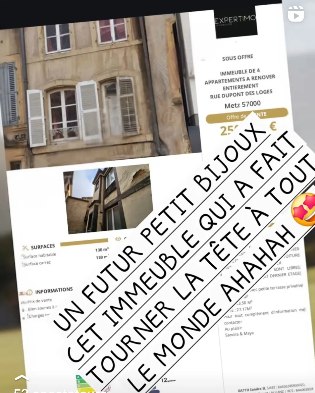Immeuble de rapport à Metz avec 4 appartements à rénover 