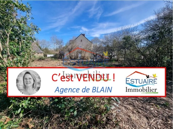 Terrain à bâtir de 438 m² à VAY, proximité Nozay, exposé sud