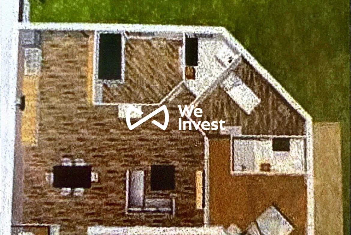 Maison en construction avec fort potentiel à Buros - Vue dégagée et terrain spacieux 