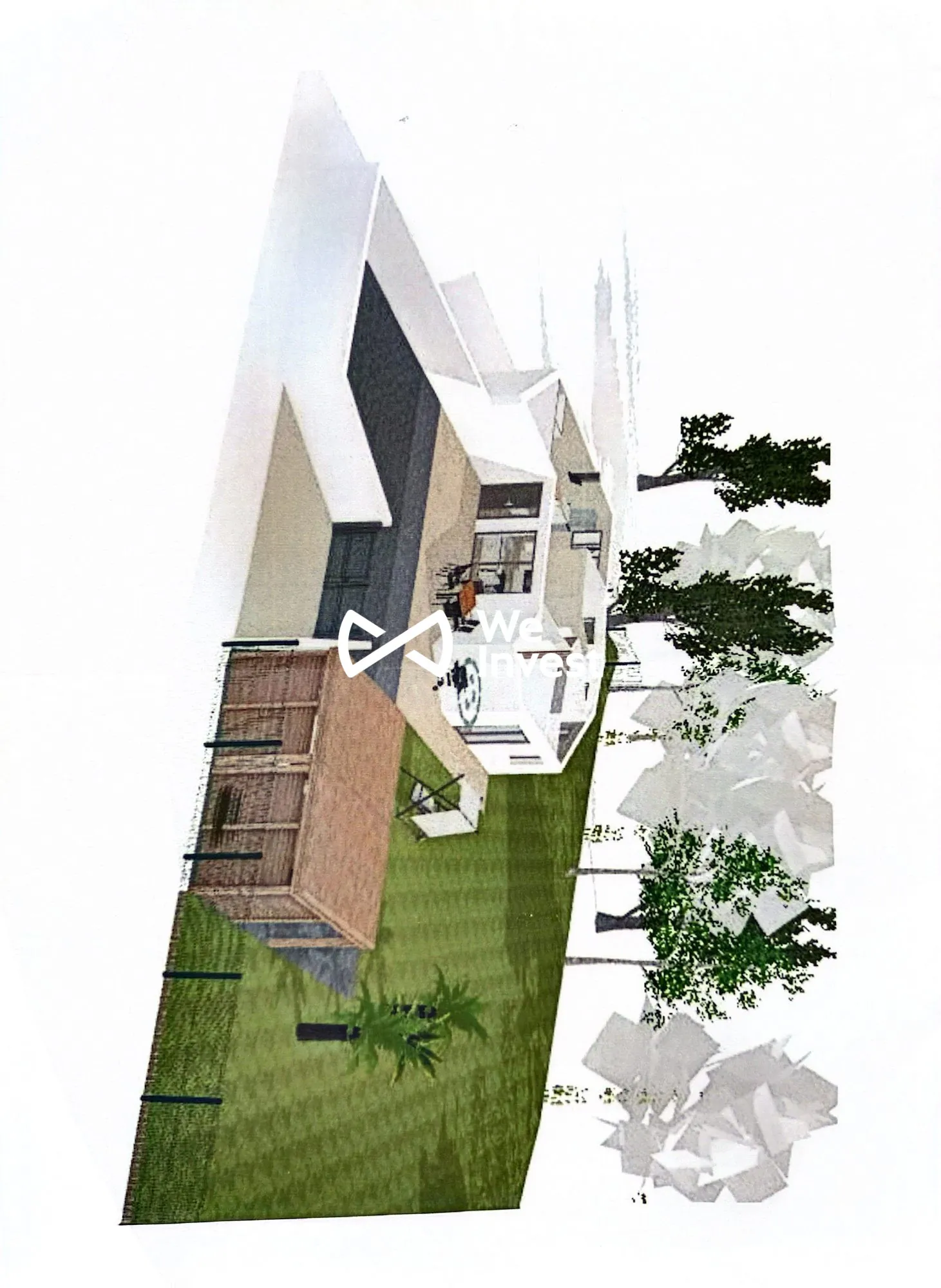 Maison en construction avec fort potentiel à Buros - Vue dégagée et terrain spacieux 