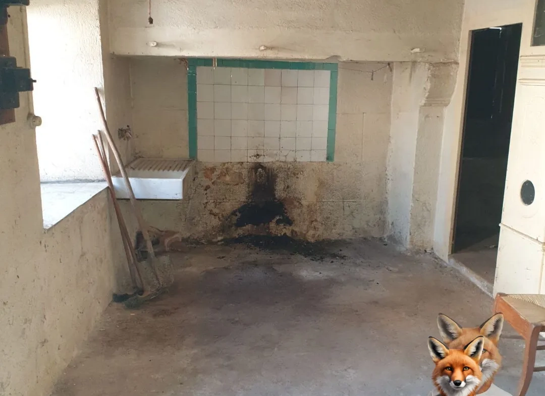 Petite maison de bourg à rénover avec garage à Bellevue-la-Montagne 