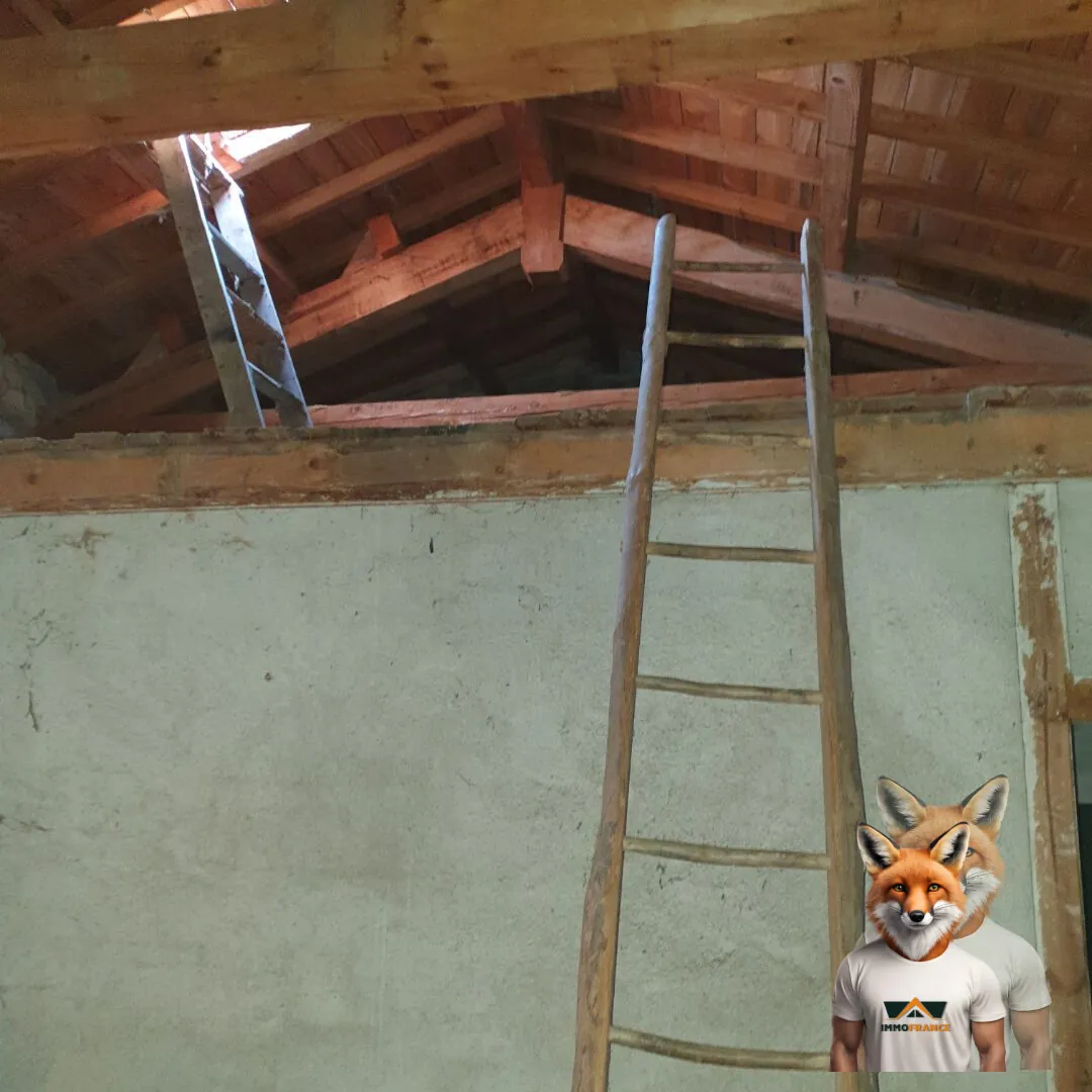 Petite maison de bourg à rénover avec garage à Bellevue-la-Montagne 